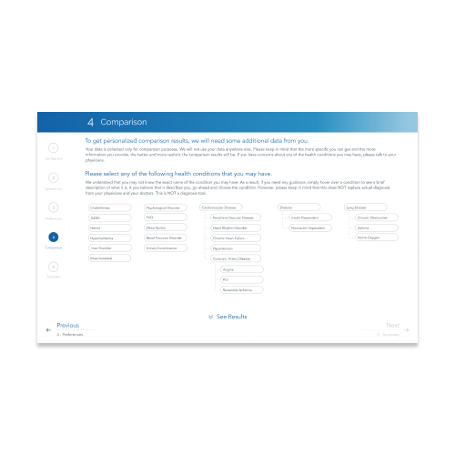 High fidelity mock example for the bariatric surgery decision aid